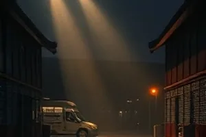 第七码头搁浅货轮与集装箱吊臂的广角画面